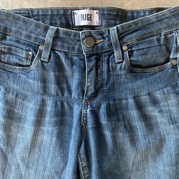 PAIGE womenโs denim jeans Kylie Crop size 26 medium wash casual school beach - Picture 9 of 9
